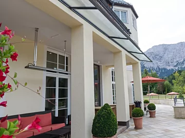 Heatscope Heaters Vision 3200W Radiant Heater wall-mounted in a Private Residence kitchen, electric infrared warmth.