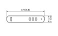 IR Remote Control Accessorie - Technical Drawing / Front by Heatscope Heaters